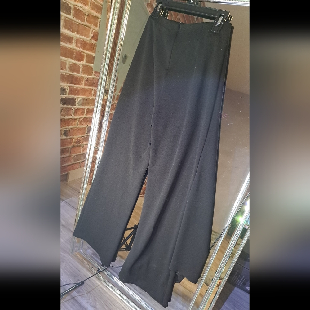 AKIRA GOTH Looking Elegant Black Wide-Leg Pants - Picture 6 of 6